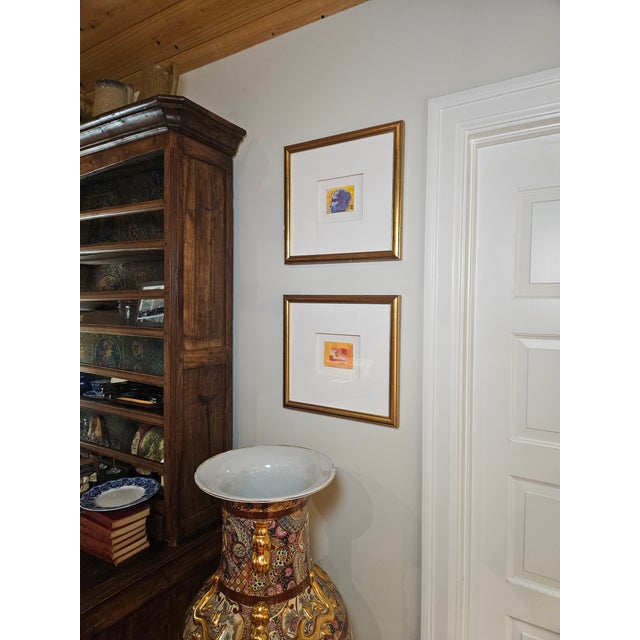 Abstract 1990s Vibrant Pair of Peter Max Paintings, Signed en Verso For Sale - Image 3 of 17