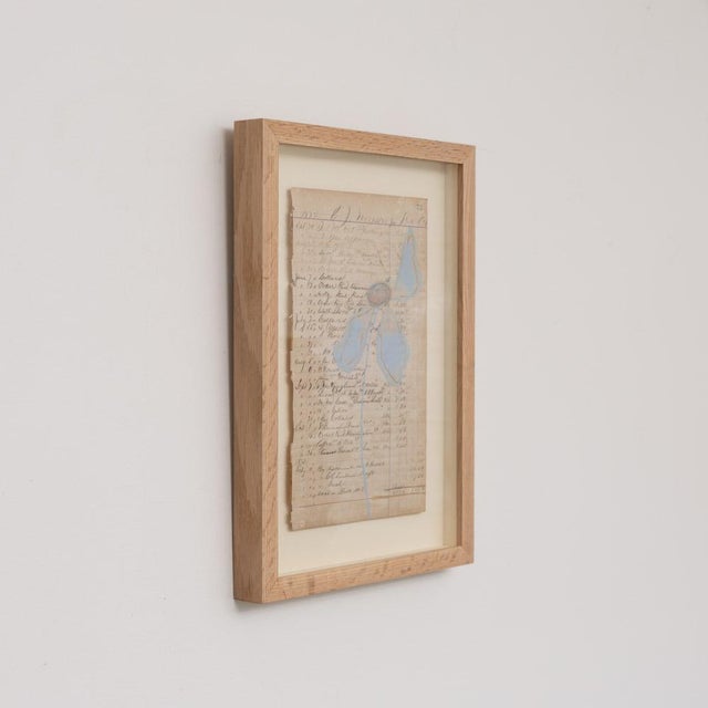 Blue Floral Study VI by Afsoon Thayer For Sale - Image 8 of 10