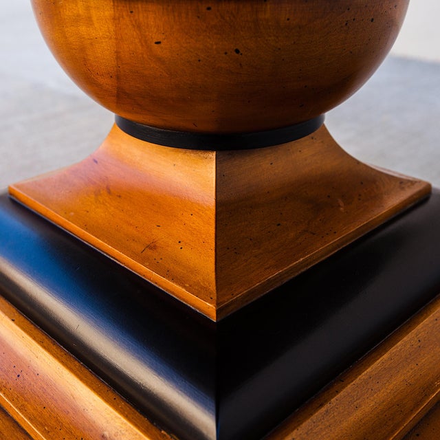 Vintage Pink Travertine Pedestal Base Coffee Table by Hekman For Sale - Image 10 of 18