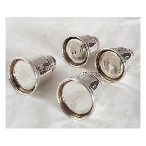 Metal Antique Art Deco American Silver Pepperettes from L Brothers, 1920s, Set of 2 For Sale - Image 7 of 10