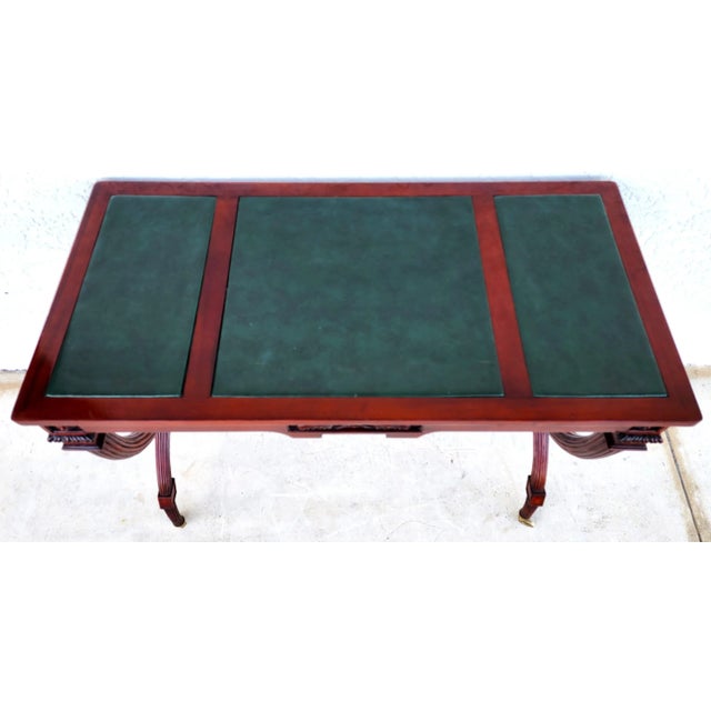 English English Console Table Charles X Style Rolling For Sale - Image 3 of 12