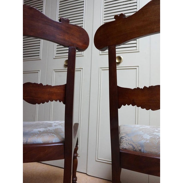 English Sheraton Mahogany Side Chairs, 1830s, Set of 2 For Sale - Image 12 of 14