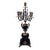 Antique Italian Neoclassical Gilt Bronze & Solid Black Marble Candelabra – Brevettato For Sale