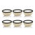 2020s Matera 6.25"Coiled Abaca Condiment Bowls, Set of 6, Black For Sale - Image 5 of 5