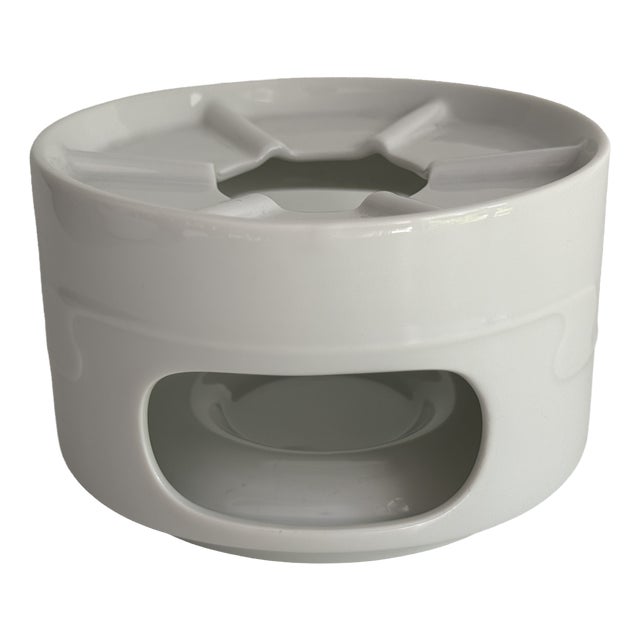 White Asimmetria Warmer by Björn Wiinblad for Rosenthal Studio Linie, 1992 For Sale