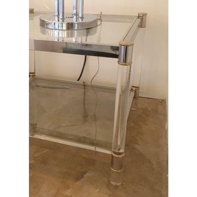 Mid Century Modern Coffee Table, Maison Jansen Style For Sale - Image 10 of 11