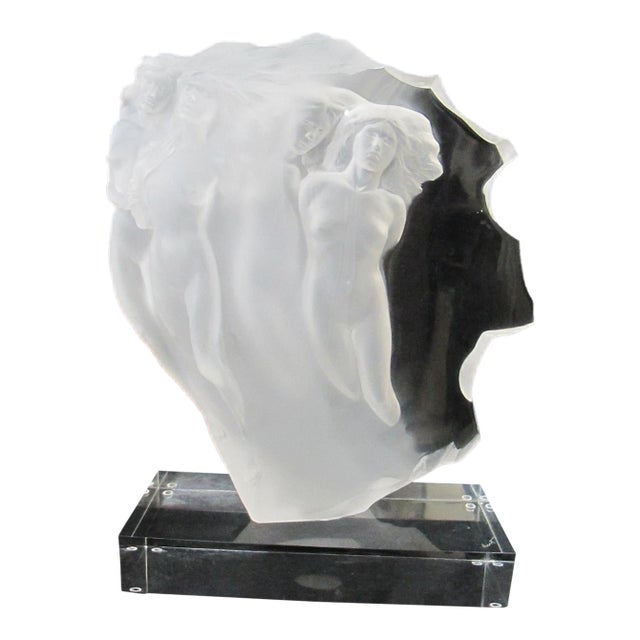 Frederick Hart Acrylic Light Whispers Signed Limited Female Nude Art Sculpture For Sale