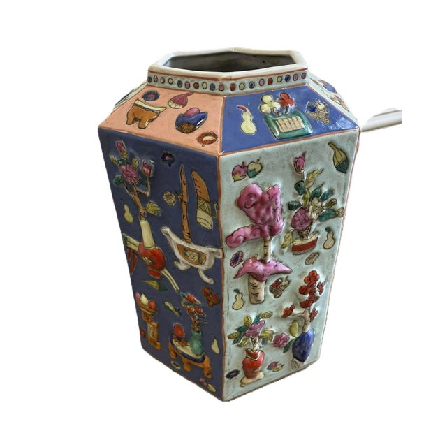 Rose Early 20th Century Chinese Famille Rose Vase For Sale - Image 8 of 8