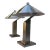Restored Pair of Formidable Steel Table "Arquitectura" Table Lamps With Original Finials by Sergio Orozco for Brueton For Sale