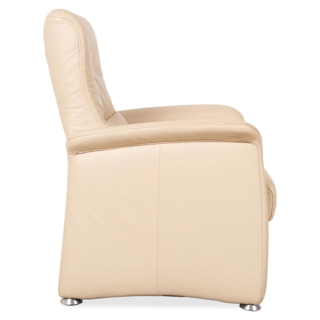 Model 6001 Leather Armchair in Cream from Himolla For Sale - Image 12 of 16