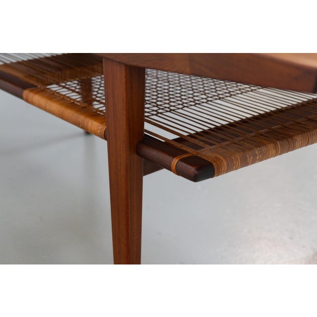 Danish Walnut and Cane Coffee Table by Anton Kildeberg, 1960s For Sale - Image 18 of 18