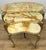 Vintage French Nested Tables in Marble, Onyx, and Brass, Set of 3 For Sale - Image 3 of 18