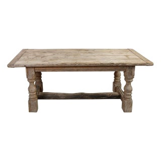 French Weathered Oak Dining Table For Sale