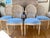 Neoclassical Italian Neoclassical Cane Back Chairs in French Blue, Set of 6 For Sale - Image 3 of 14
