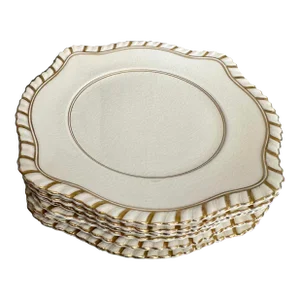 Johnson Bros English Dessert Plates, S/7