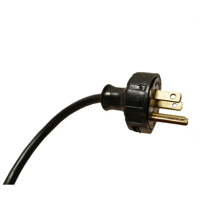 Vintage Mid 20th Century Chrome Industrial Floor Lamp on Wheels For Sale - Image 12 of 13