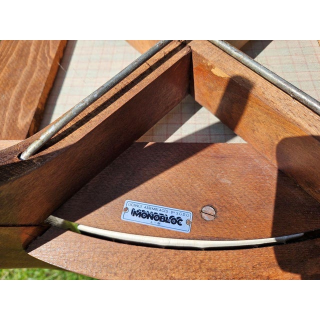 1960s Monobloc White Skai Chairs, 1960, Set of 6 For Sale - Image 5 of 15