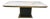 Vintage White Marble and Brass Dining Table, 1970s For Sale