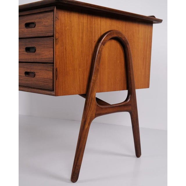 Rosewood Desk by Svend Åge Madsen for Sigurd Hansen Furniture Factory, 1960 For Sale - Image 9 of 13