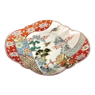 Large Japanese Imari Porcelain Platter For Sale