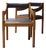 Vintage Postmodern Oak Armchairs | Sculptural Barrel Back Dining Chairs | Pair For Sale