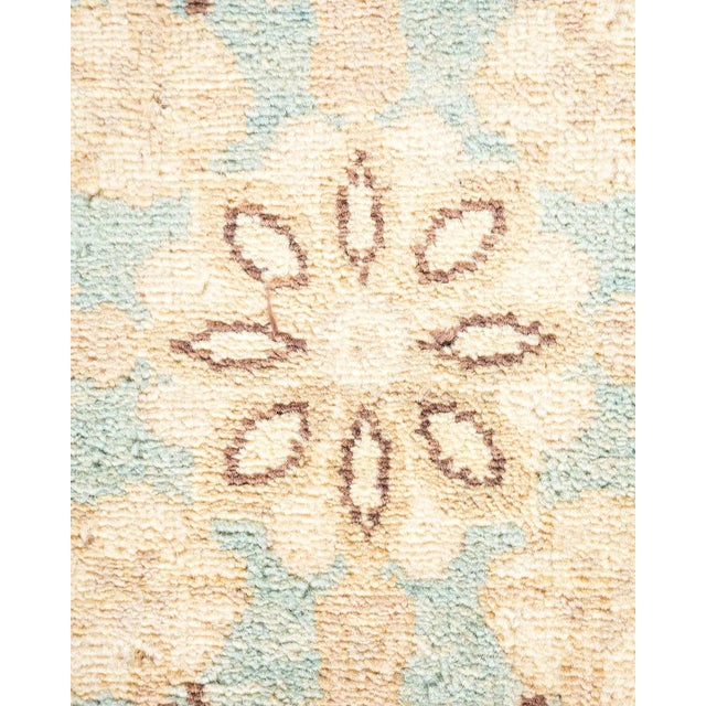 Contemporary Vintage Traditional Hand Knotted Wool Area Rug, Blue - 6'3" X 8'5" For Sale - Image 3 of 9