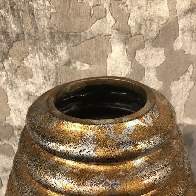 Ceramic Contemporary Styled Diamond Shaped Urn For Sale - Image 7 of 10