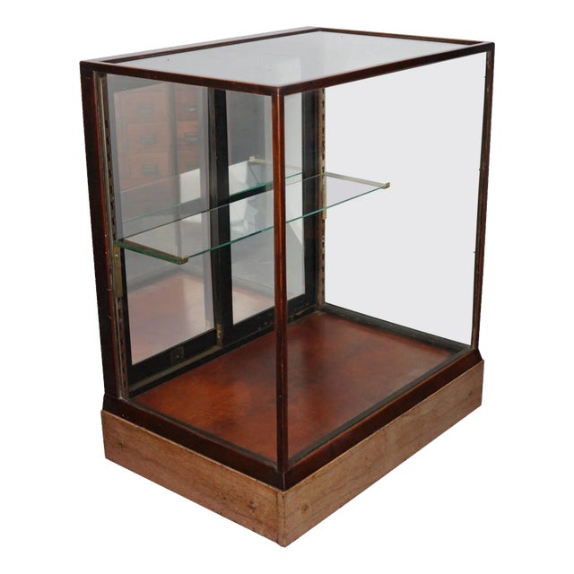 Antique Victorian Mahogany Shop Display Cabinet For Sale