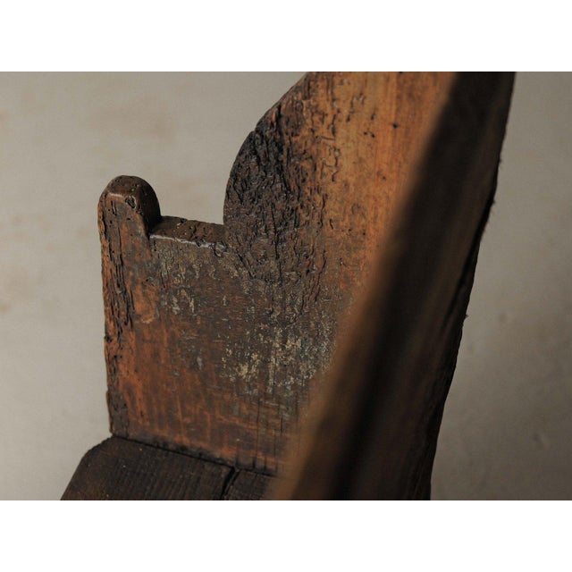 Wood Farm Bench, Ardèche, France, 19th Century For Sale - Image 12 of 17
