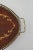 Mid 20th Century Mid 20th Century Italian Marquetry Wood Inlay Oval Serving Tray With Brass Gallery Rail & Handles For Sale - Image 5 of 8