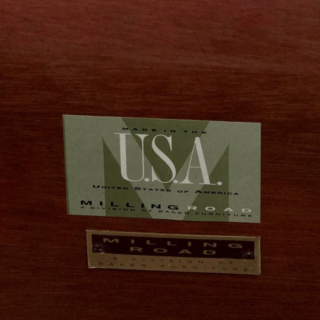 1980s Console Table by Milling Road a Division of Baker Furniture For Sale - Image 10 of 10