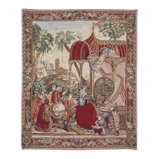 Emperor of China - Astronomers Loom Woven Tapestry - 177 X 132 Cm (5'10" X 4'4") - Requires Rod Size 3 For Sale