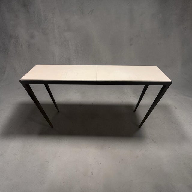 Mid-Century Modern Christian Liaigre Parchamin Console Table For Sale - Image 3 of 8