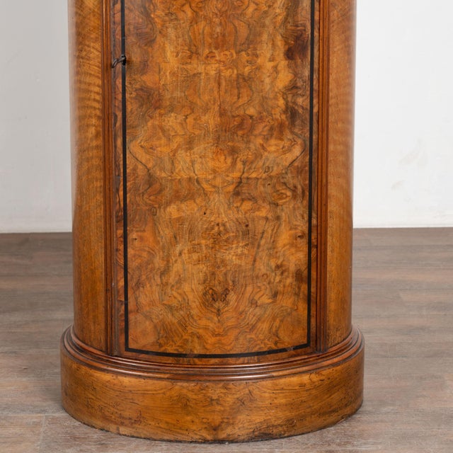 19th Century Danish Mahogany Veneer Column Cabinet With Single Door For Sale - Image 12 of 13