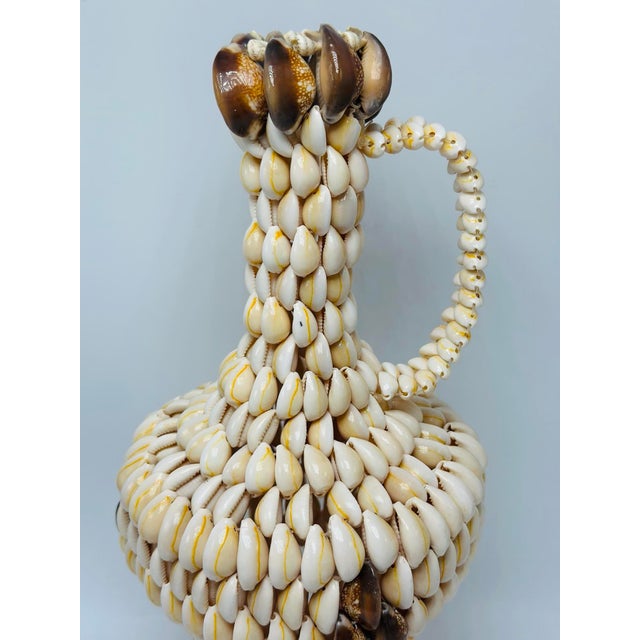 Vintage Vase Made of Shells For Sale - Image 4 of 8