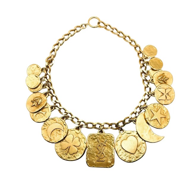 Metal Vintage Necklace by Yves Saint Laurent, 1980s For Sale - Image 7 of 7