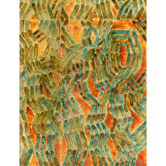 Abstract Expressionism Joseph L. Gardella Zig-Zag Composition Mixed Media For Sale - Image 3 of 10