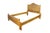 Victorian Antique 19th Century American Victorian Carved Oak Full to Queen Size Bed For Sale - Image 3 of 18