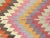 Pumpkin Mid 20th Century 1960's Classical Antalya Handwoven Turkish Kilim Boho Area Accent Rug For Sale - Image 8 of 11