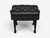 Steinway and Sons, Adjustable Piano Bench, Ebonized Wood, Leather, 21st c. An adjustable piano bench having a black...