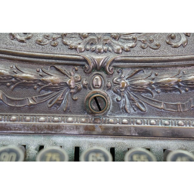 Antique 1908 NCR National Cash Register 349 Total Adding Machine 19" For Sale - Image 12 of 18