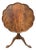 Vintage Tilted Scalloped Piecrust Table Ball Claw Feet For Sale