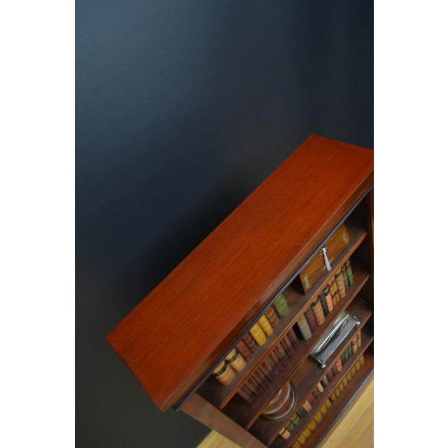 Victorian Mahogany Open Bookcase, 1880 For Sale - Image 6 of 16
