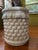 Beautiful Italian garden stool made in the 1960’s. White glazed terracotta with a very interesting shell design.