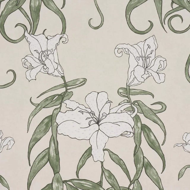 Contemporary Schumacher x Backdrop Lady Lilith Wallpaper In Off White For Sale - Image 3 of 4