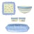 1990s Pfaltzgraff “Summer Breeze” Ceramic Dinnerware Serving Set - 5 Piece For Sale