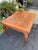 Here we have a vintage French Provincial style oak draw leaf dining table. Beautiful parquet top with two pull out leaves,...
