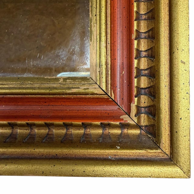 Vintage Gold Frame Egg and Dart Wall Mirror For Sale - Image 6 of 7