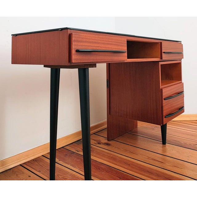 Czechoslovakian Desk attributed to M. Pozar for Up Závody, 1960s, Set of 2 For Sale - Image 5 of 18