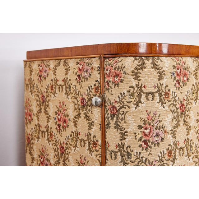 Art Deco Cherrywood and Tapestry Wardrobe attributed to Josef Frank, Austria, 1930s For Sale - Image 14 of 18